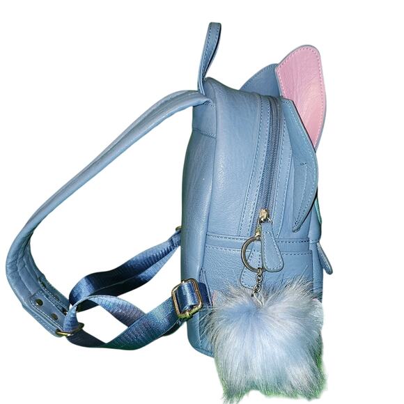 BLACK FRIDAY SALE Disney Parks Loungefly Stitch Backpack w/RARE LF Keyring EUC - Picture 12 of 15